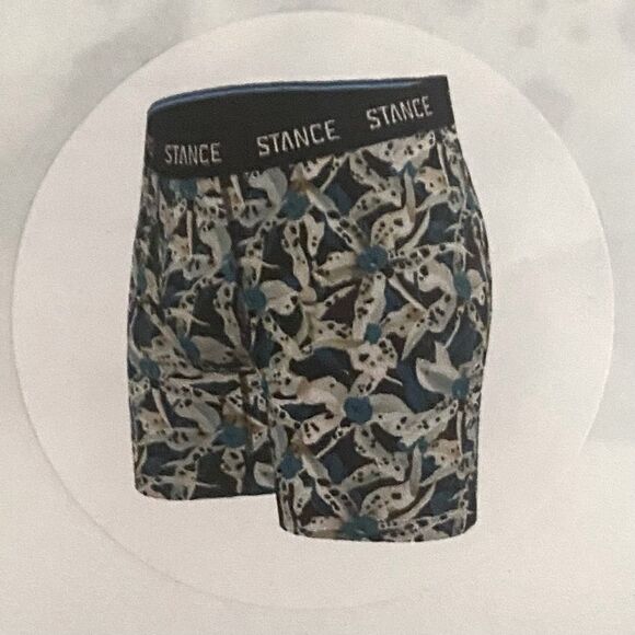 New Stance Boxer Brief Shorts Green/Blue Surf Tubeular S (30"-32") Poly Blend - Picture 10 of 11